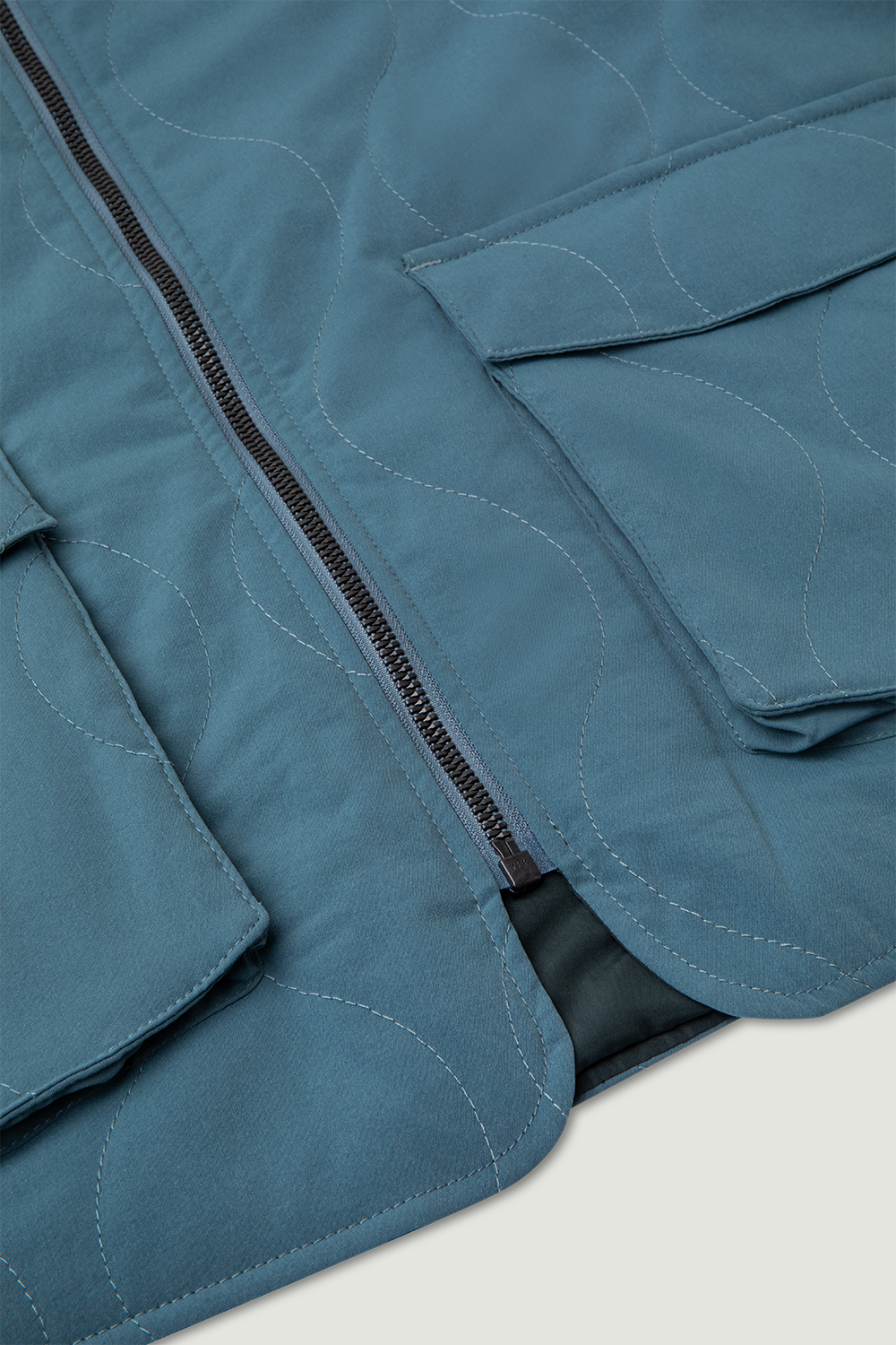 GEWATTEERDE VOERING SS'24 FADED AQUA 