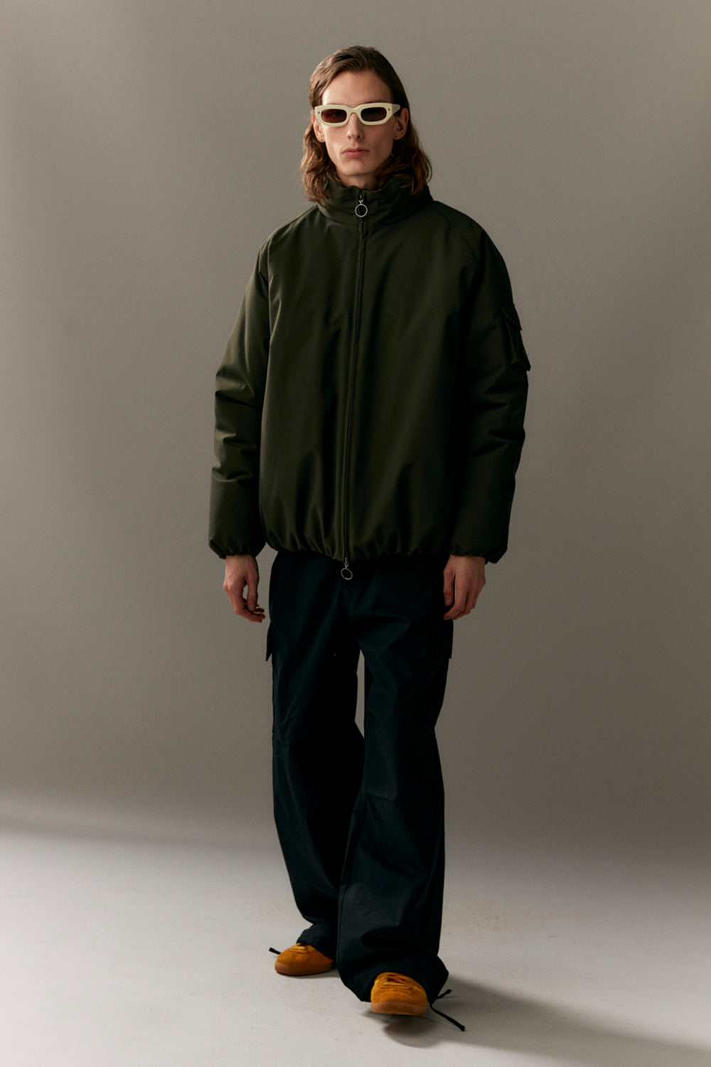 SHORT TRACKER POLY RAYON WINTER AW23 olive