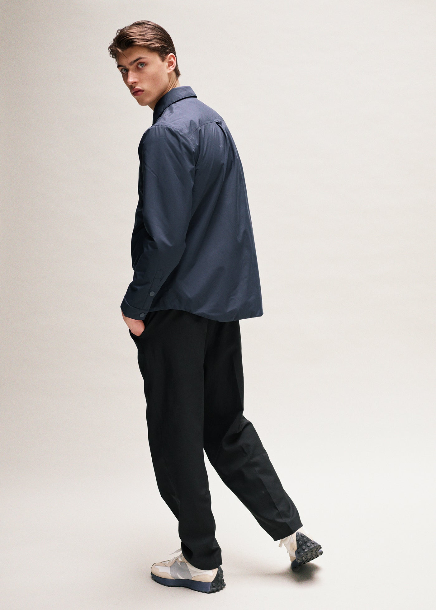 Overhemdjack Gewatteerd Marine SS21