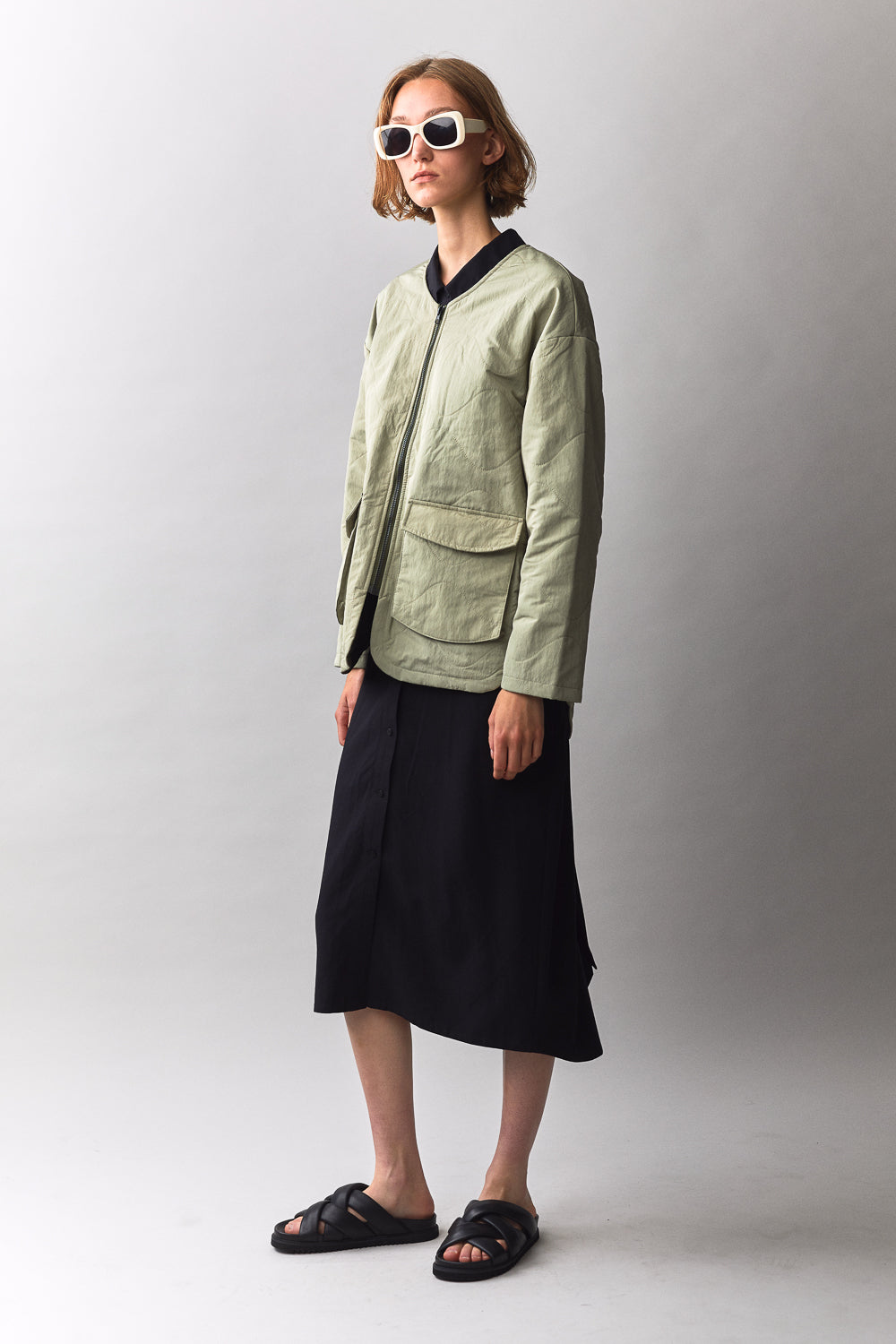 GEWATTEERDE VOERING DAMES SS23 BEIGE