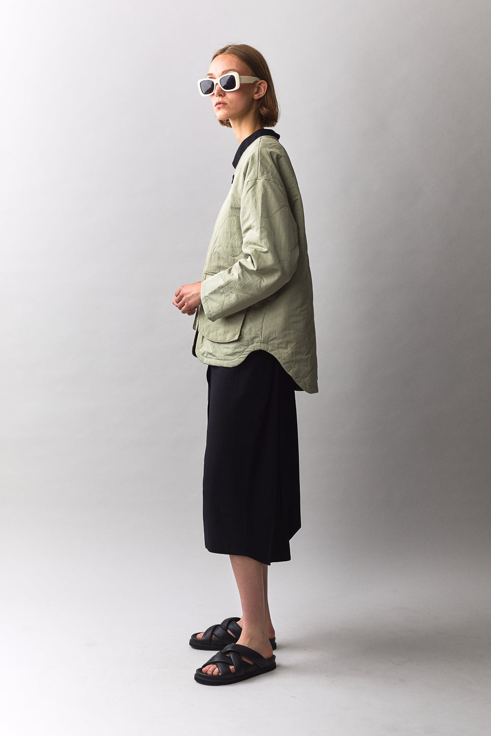 GEWATTEERDE VOERING DAMES SS23 BEIGE