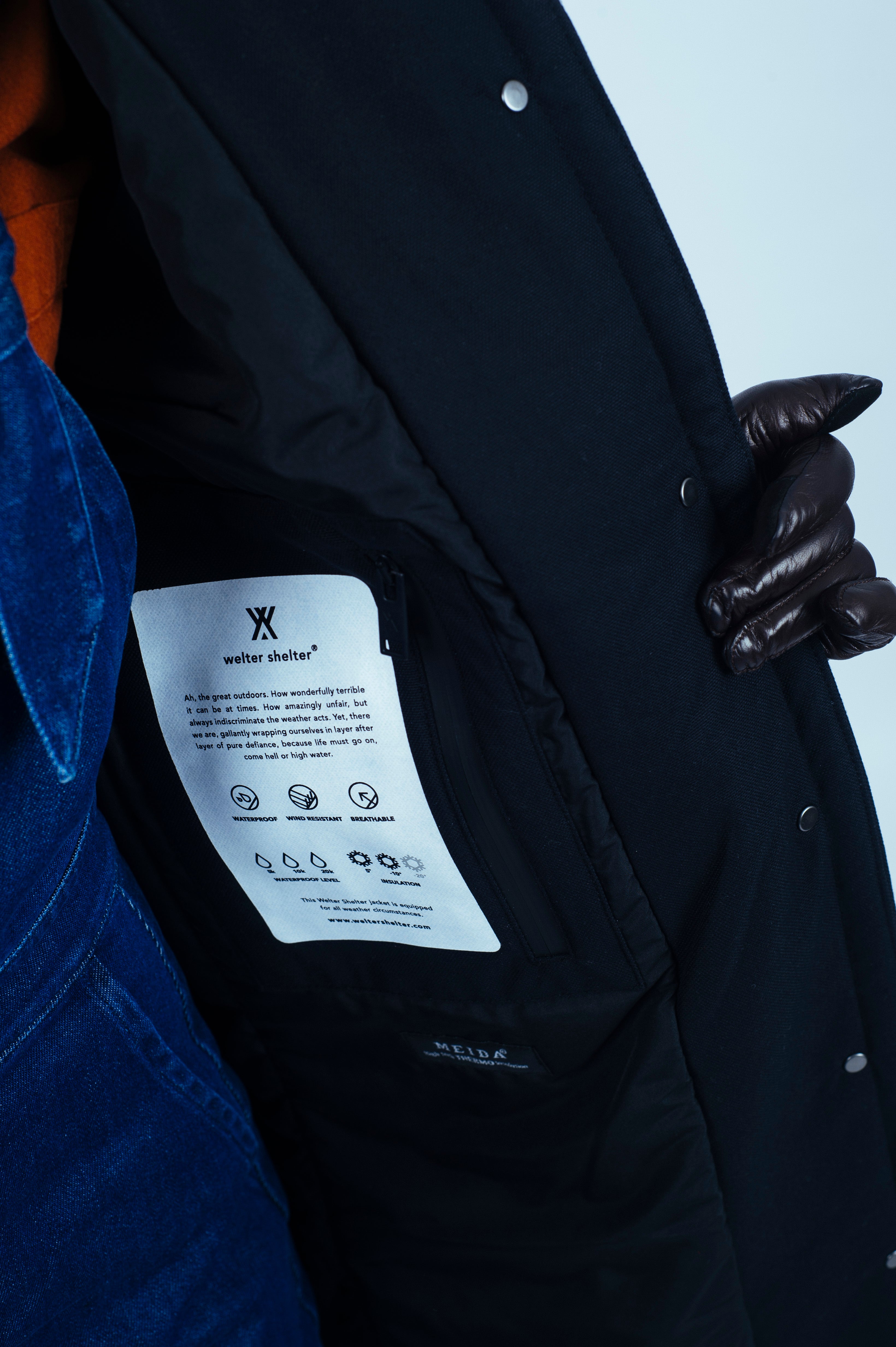 Not So  Long Tube Spoiler Black - Welter Shelter - Waterproof, Windproof, breathable Packable