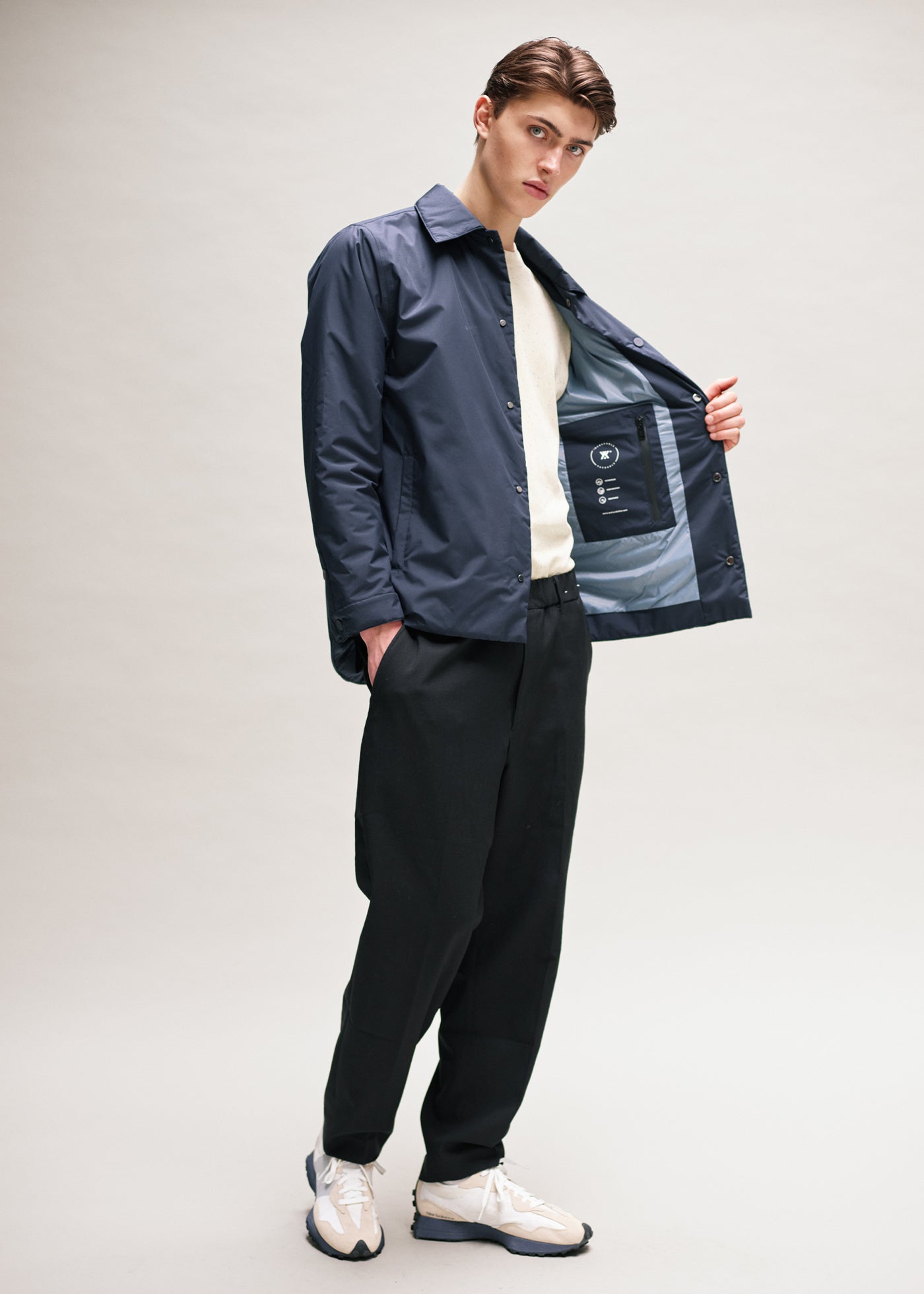 Overhemdjack Gewatteerd Marine SS21